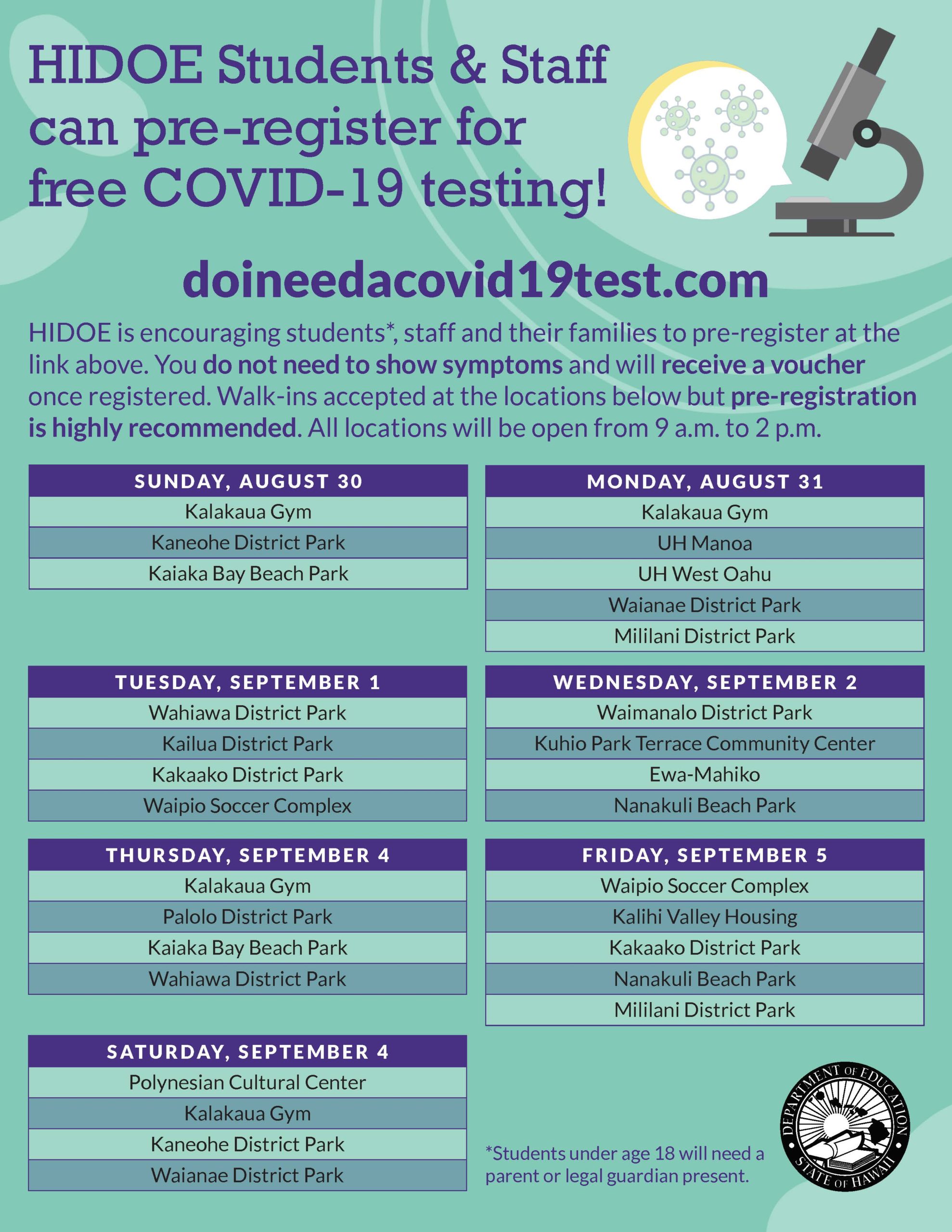 who has free covid testing